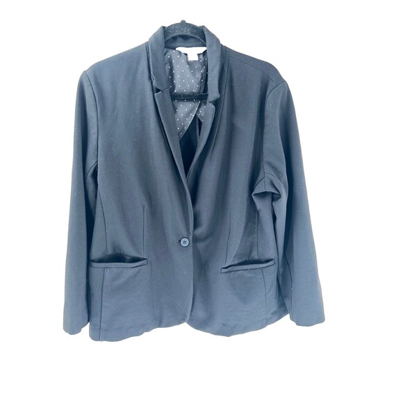 Old Navy Jackets & Blazers - Women's Old Navy Black Ponte Knit Blazer Size XL